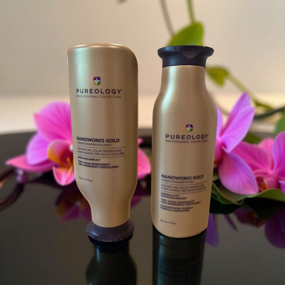 Pureology Nanoworks Gold Shampoo Conditioner 9 oz